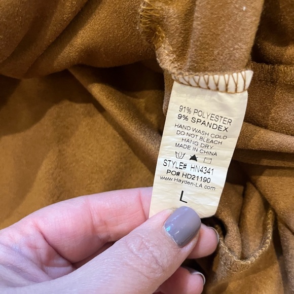 Hayden Los Angeles Suede-like mini skirt Large - Picture 4 of 4